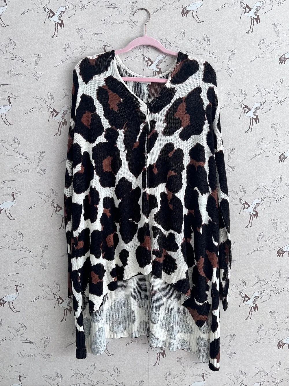 Show me your mumu hug me sweater in wild cat knit